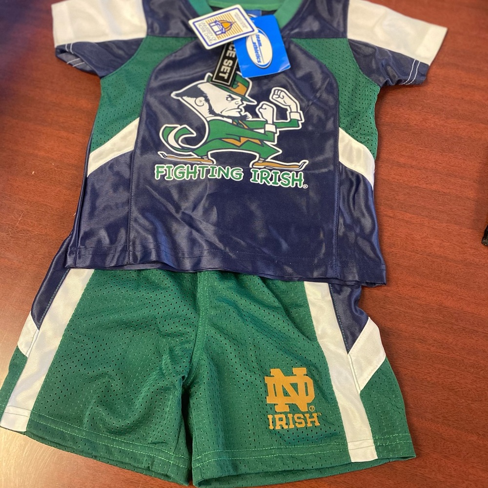 2pc- Boys Licensed Notre Dame Jersey